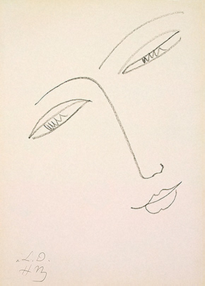 Face of a Woman, Henri Matisse, c.1948