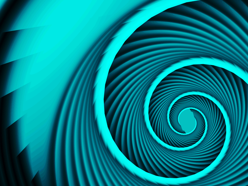 Fractal Art Wallpaper, Aqua 2