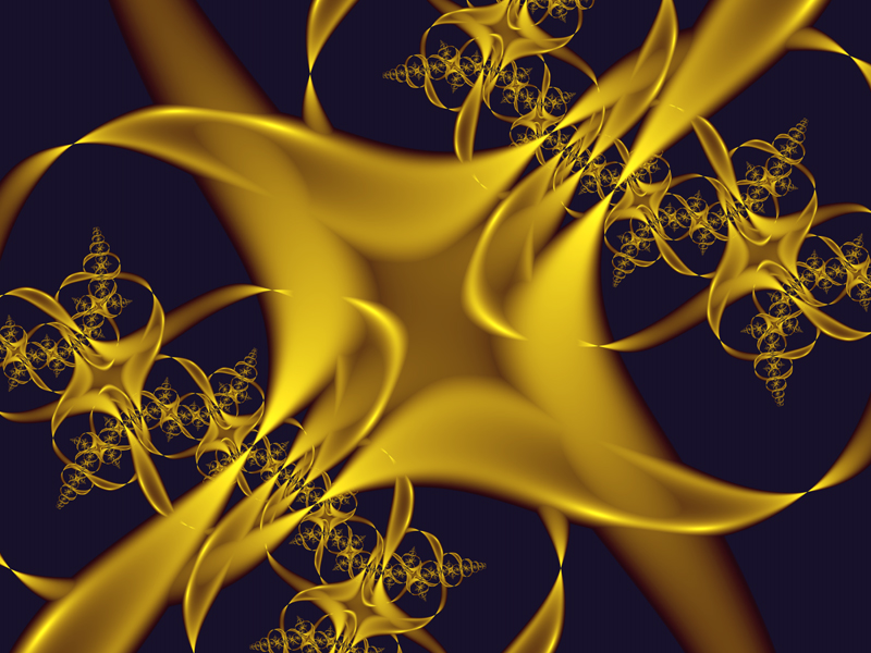 Fractal Art Wallpaper, Baroque Ornamentation