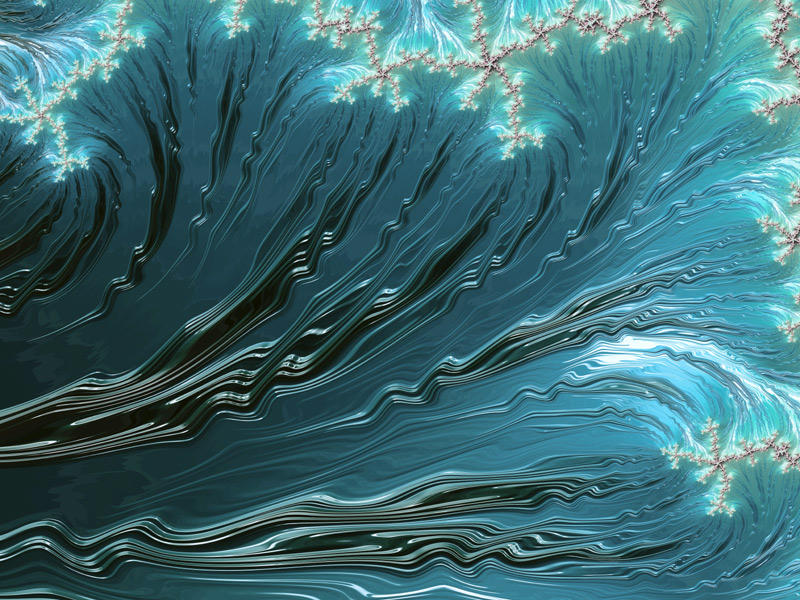 Fractal Art Wallpaper, Big Wave