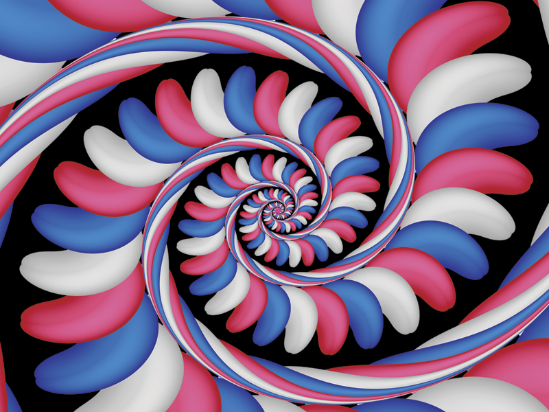 Fractal Art Wallpaper, Candy Stripes 3