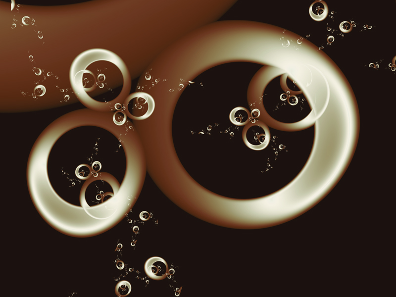 Fractal Art Wallpaper, Caramel 2
