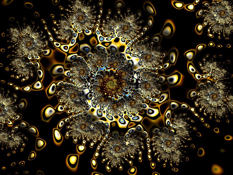 Fractal Art Wallpaper, Chocolate and Caramel