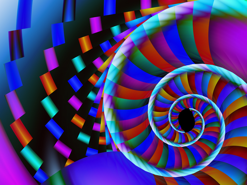 Fractal Art Wallpaper, Color Rope