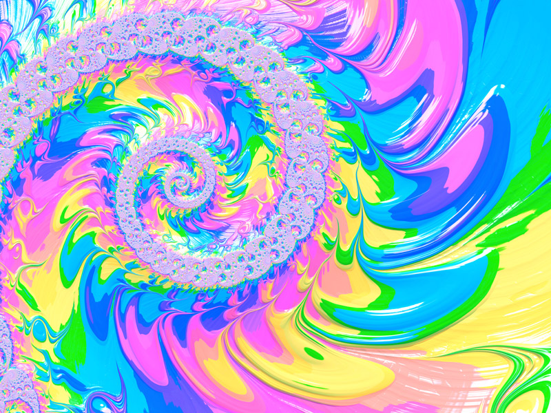 Fractal Art Wallpaper, Colorful Frax