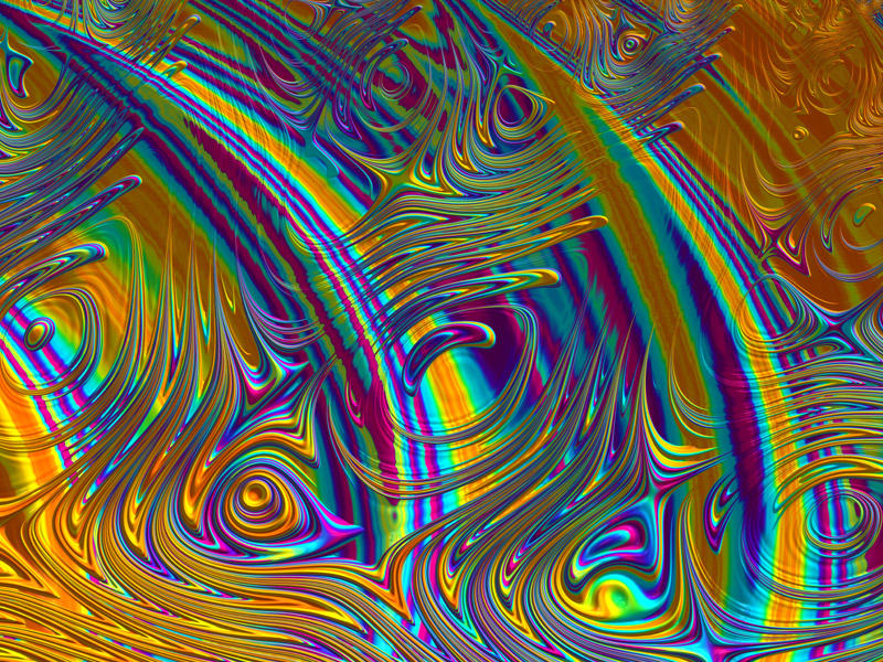 Fractal Art Wallpaper, Colors in Motion