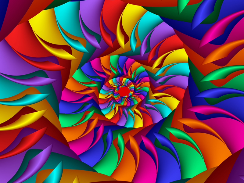 Fractal Art Wallpaper, Cosmic Rays 2