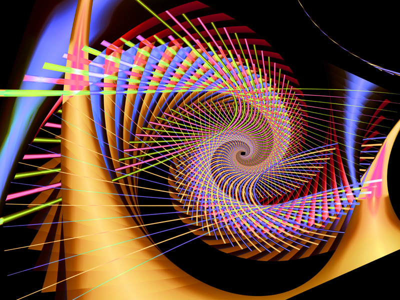 Fractal Art Wallpaper, Electric 2