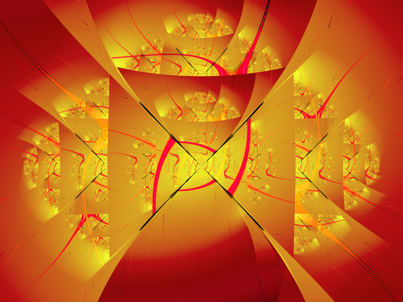 Fractal Art Wallpaper, Fiery Angel 2