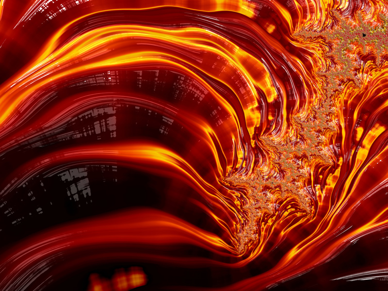 Fractal Art Wallpaper, Fire 5