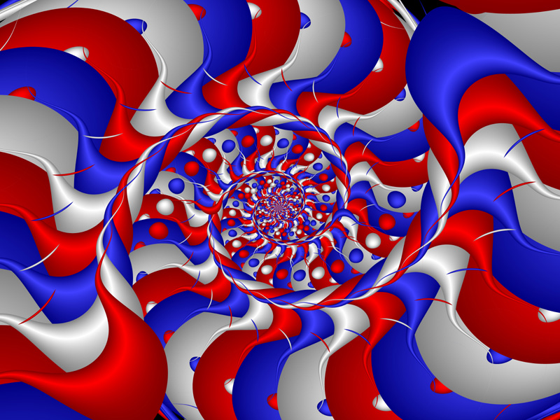 Fractal Art Wallpaper, Flag Dayl