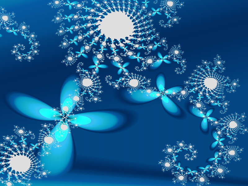 Fractal Art Wallpaper, Flower Galaxies 2