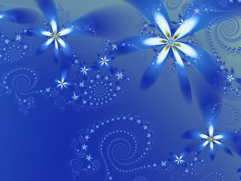 Fractal Art Wallpaper, Flower Galaxies 4