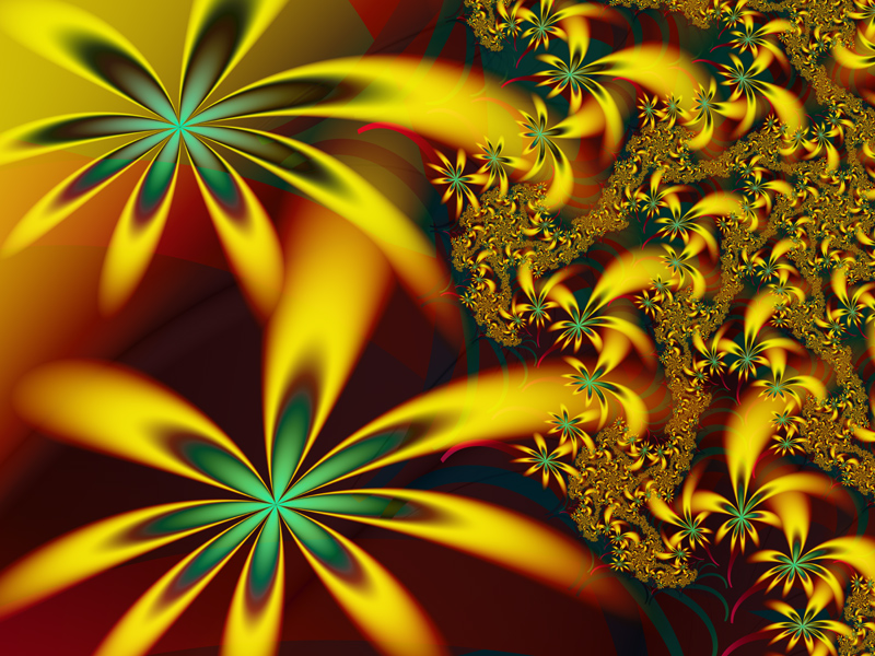 Fractal Art Wallpaper, Flower Of The Universe