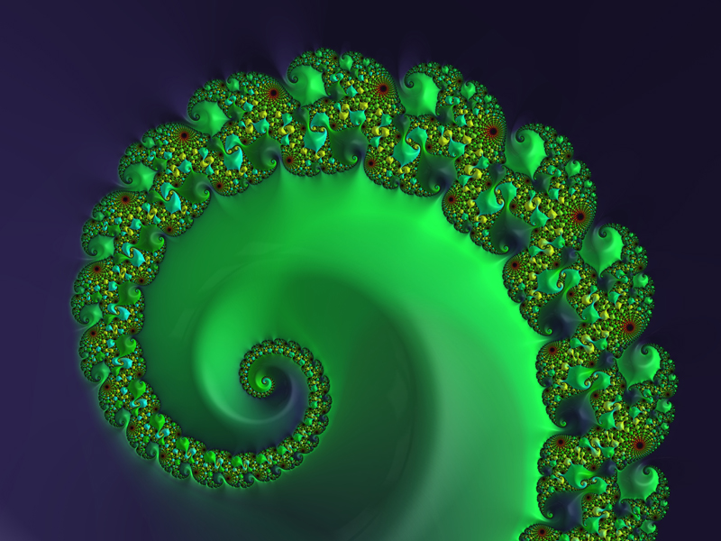 Fractal Art Wallpaper, Green Red Blue Frax