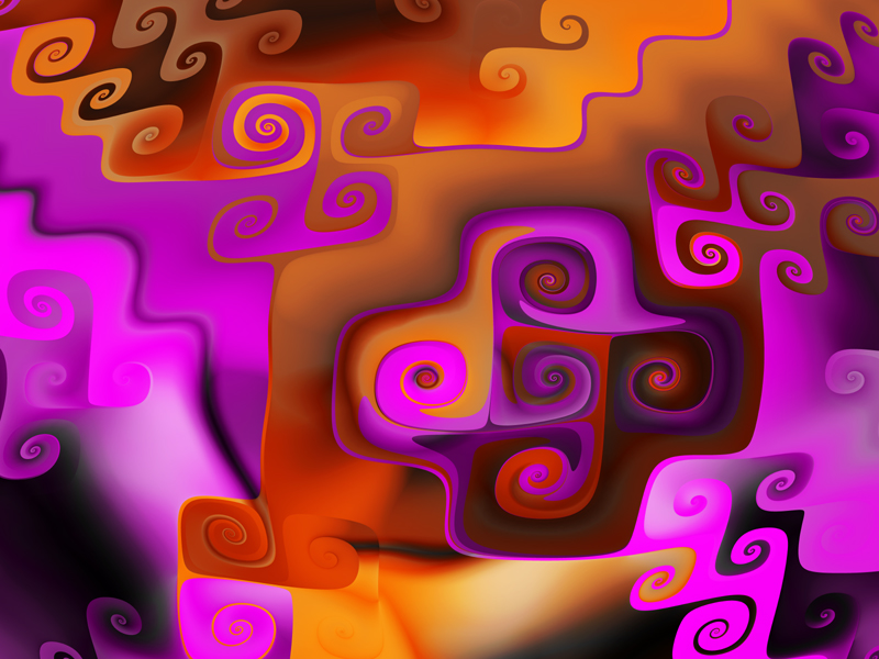 Fractal Art Wallpaper, Heat Wave