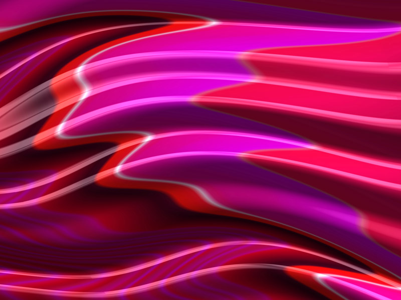 Fractal Art Wallpaper, Hot Pink Red Waves
