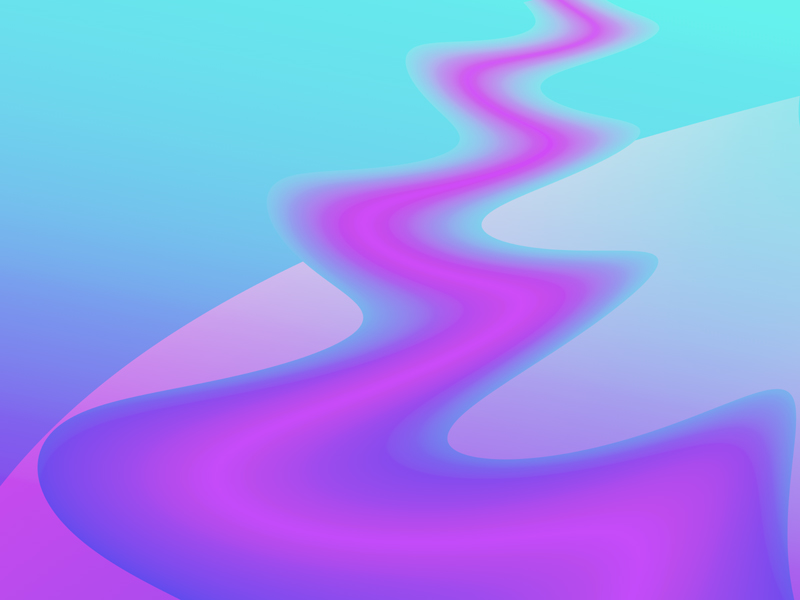 Fractal Art Wallpaper, Hot Pink Waves