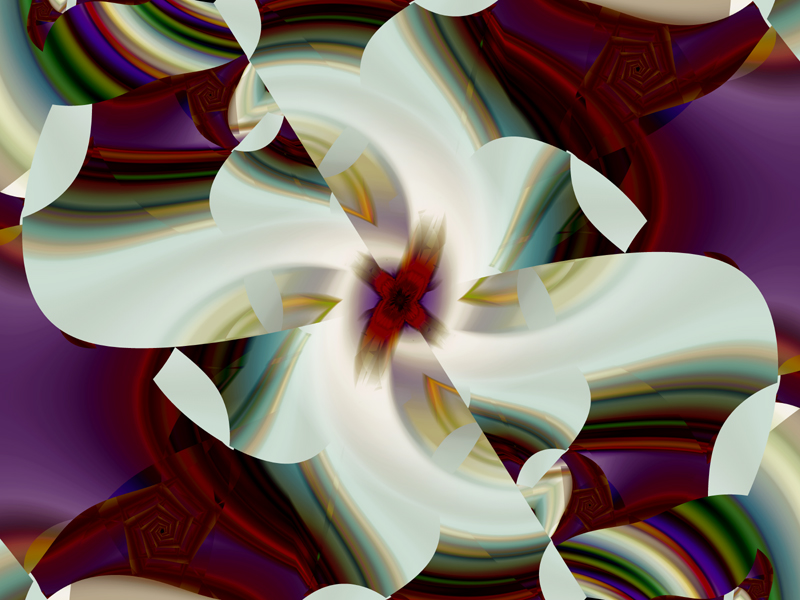 Fractal Art Wallpaper, Julia Flower