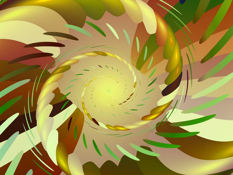 Fractal Art Wallpaper, Jungle Morning 2