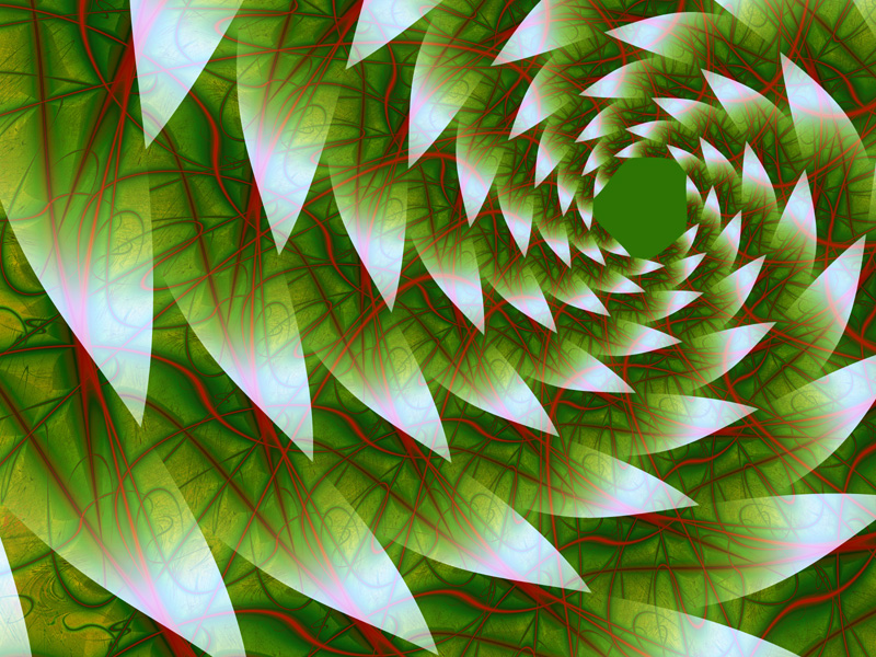 Fractal Art Wallpaper, Leaves