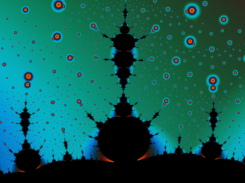 Fractal Art Wallpaper, Mandelbrot Horizon