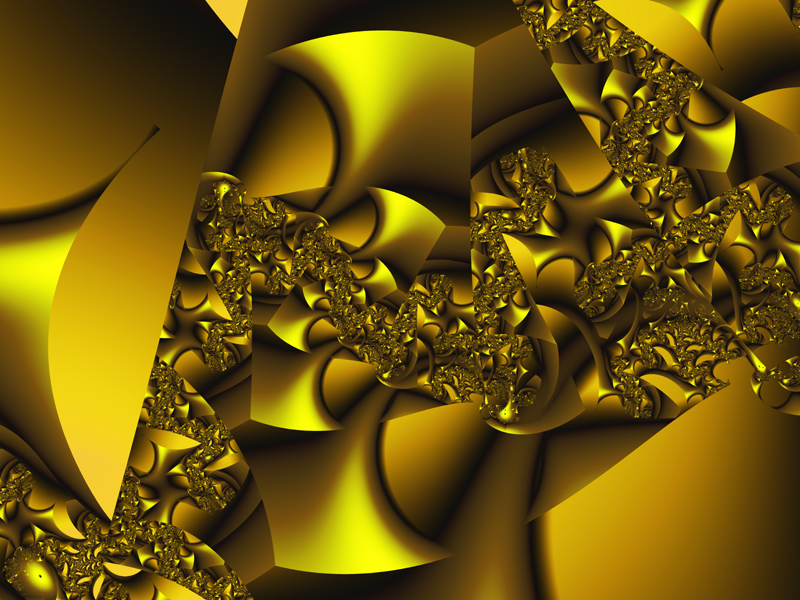 Fractal Art Wallpaper, Mellow Yellow 