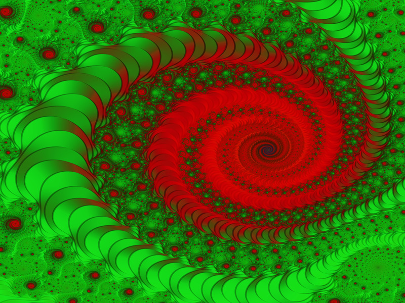 Fractal Art Wallpaper, Merry Christmas