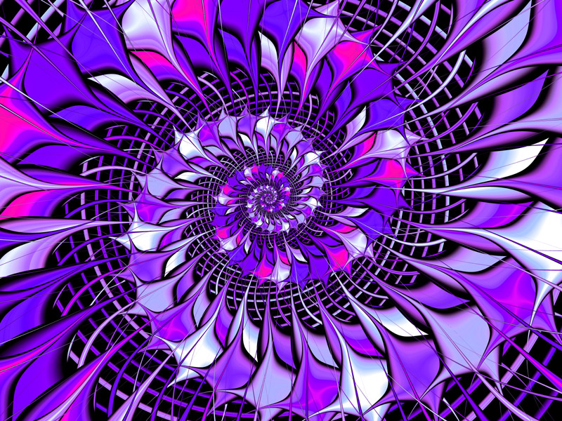 Fractal Art Wallpaper, Morph Function Zero Purple