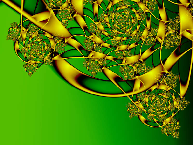 Fractal Art Wallpaper, New Gold 2