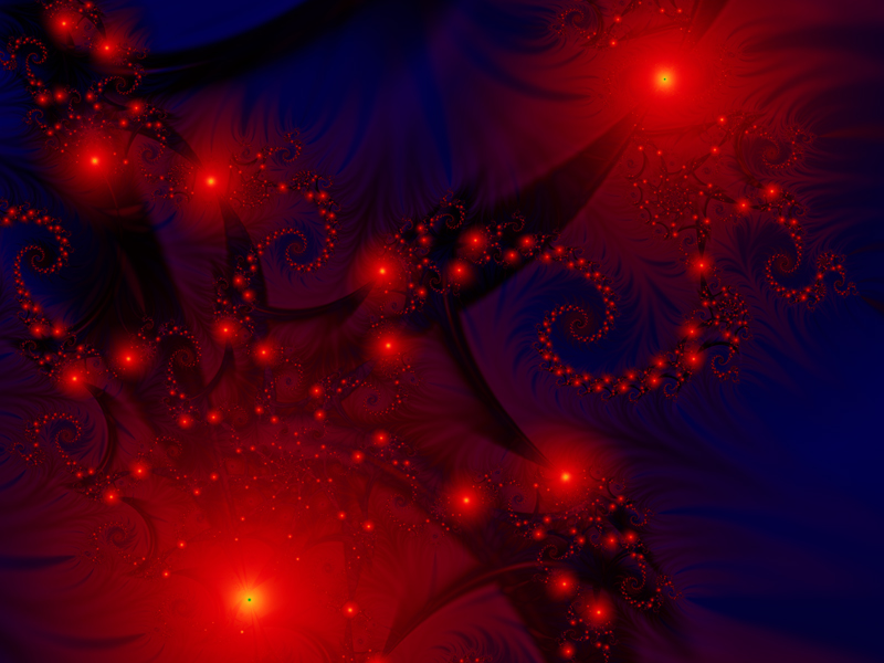 Fractal Art Wallpaper, Night Jungle