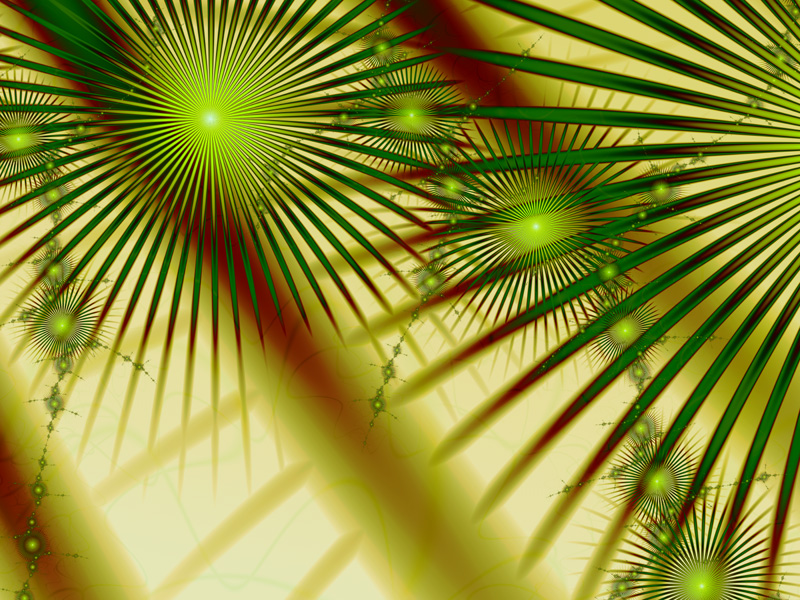 Fractal Art Wallpaper, Palm