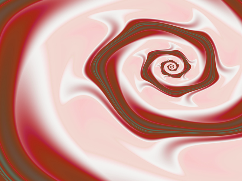 Fractal Art Wallpaper, Red Curve Dance