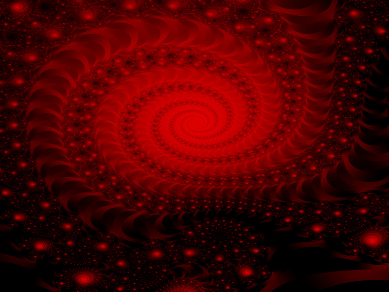 Fractal Art Wallpaper, Red Starstorm
