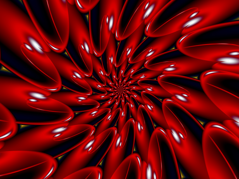 Fractal Art Wallpaper, Red Summer 2010