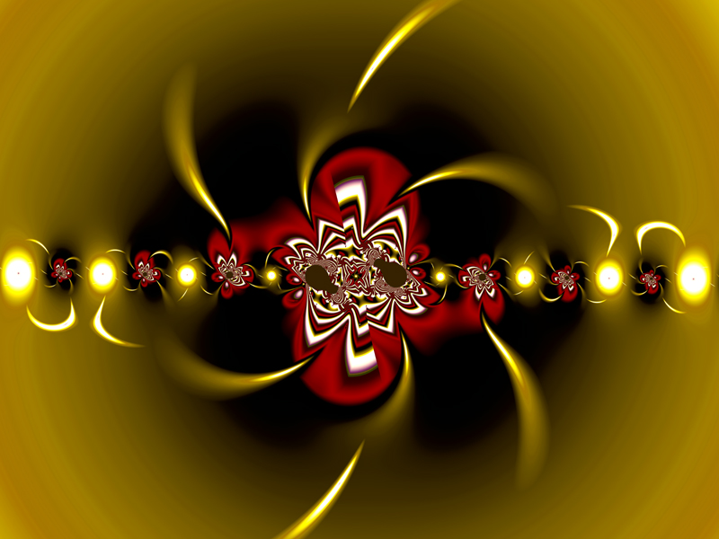 Fractal Art Wallpaper, Red Thing