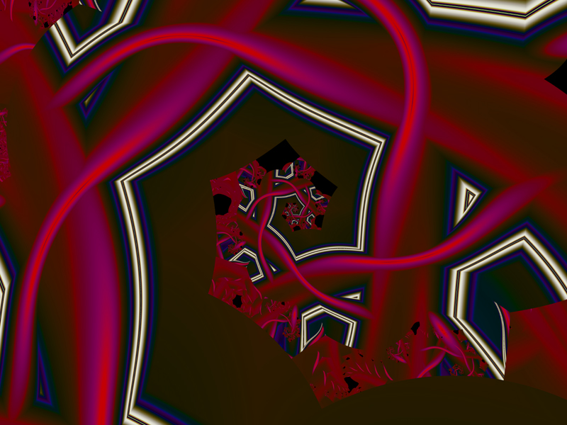 Fractal Art Wallpaper, Red Velvet