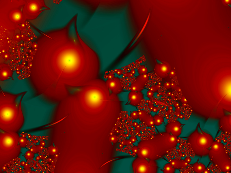 Fractal Art Wallpaper, Ripe Berries 3