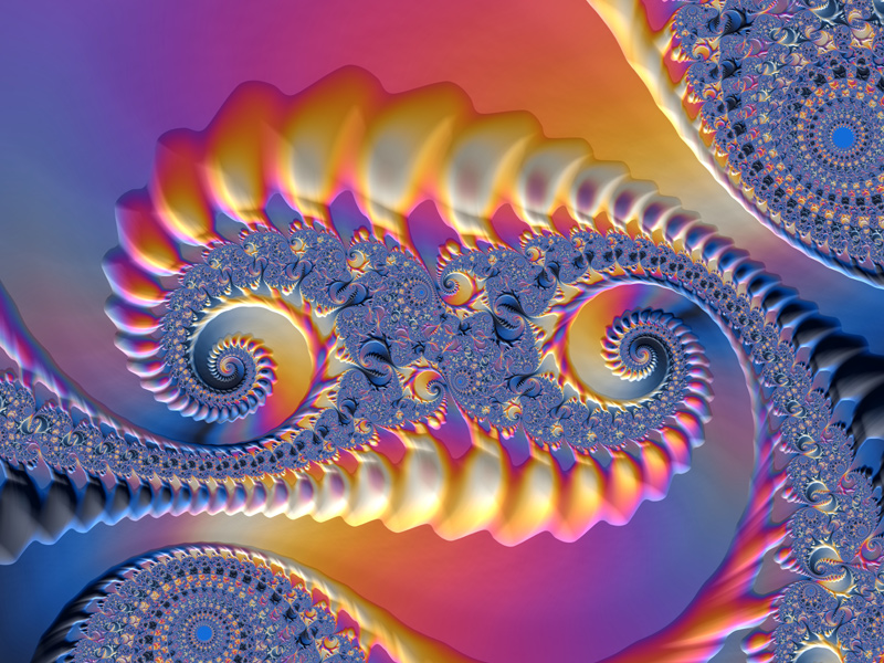 Fractal Art Wallpaper, Rosy Dawn 2