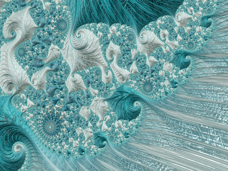Fractal Art Wallpaper, Seahorse Wave