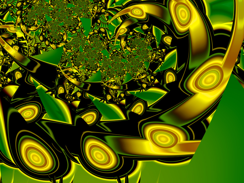 Fractal Art Wallpaper, Shiny