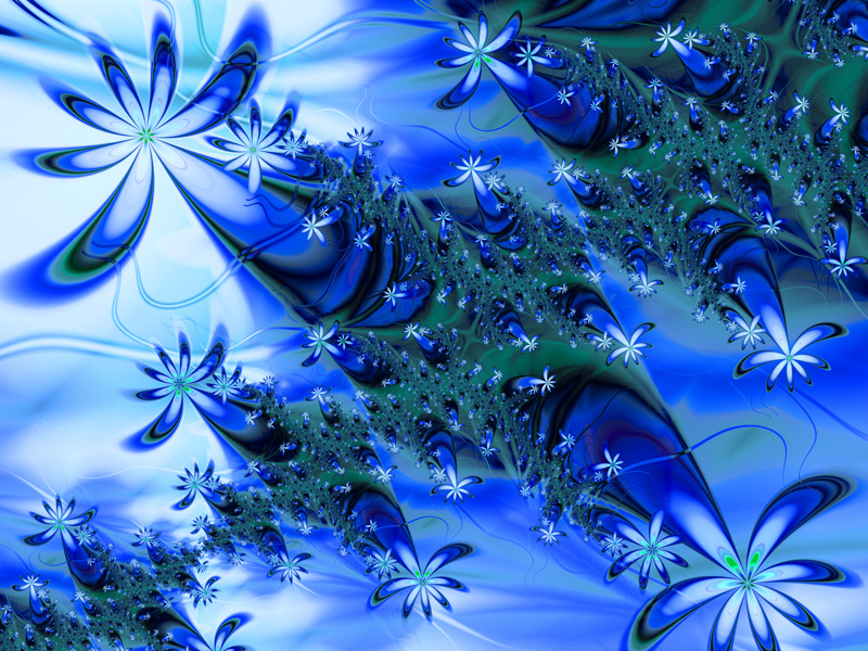 Fractal Art Wallpaper, Shooting Stars
