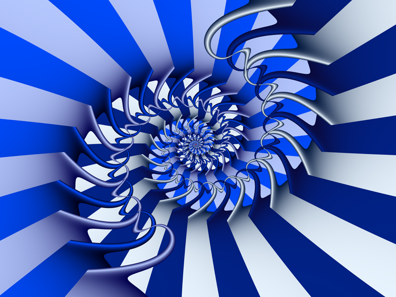 Fractal Art Wallpaper, Silver Blues 3