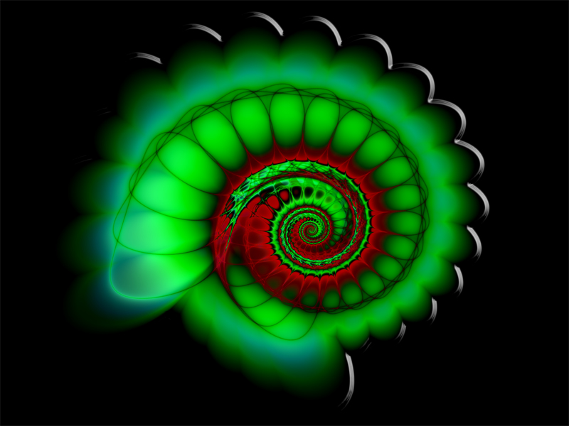 Fractal Art Wallpaper, Snail