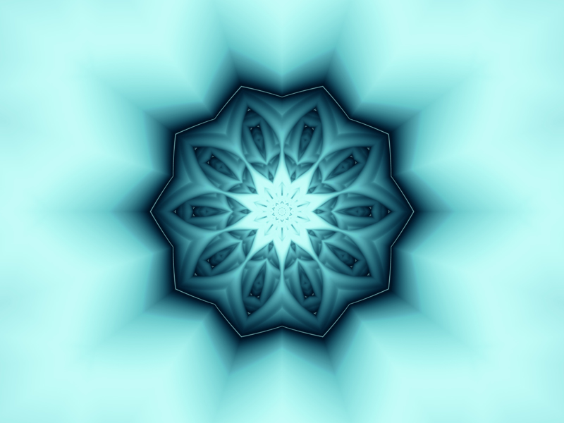 Fractal Art Wallpaper, Snowflake 2