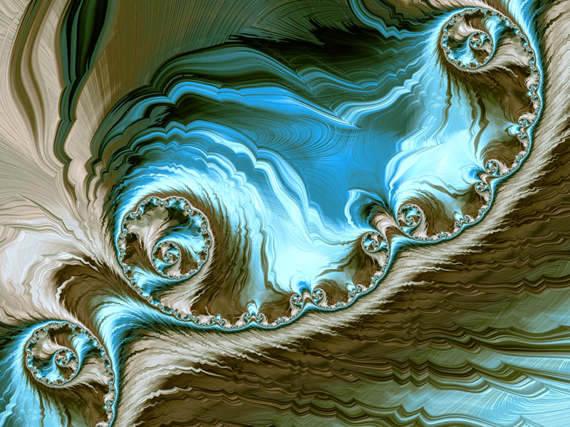 Fractal Art Wallpaper, Stormy Sky