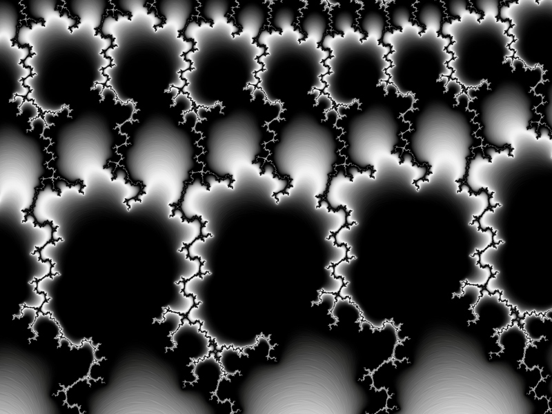 Fractal Art Wallpaper, White Lightning