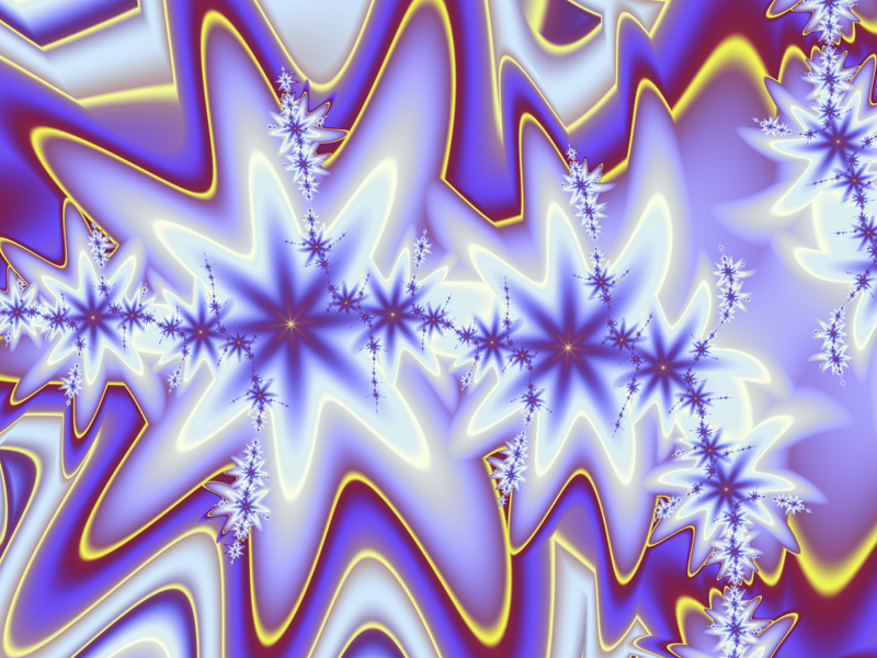 Fractal Art Wallpaper, Winter Carol