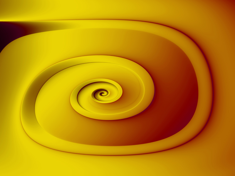 Fractal Art Wallpaper, Yellow 2