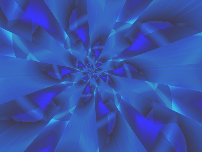Fractal Art Wallpaper, Blue Blaze